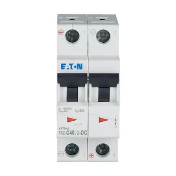 Eaton 279144 FAZ-C40/2-DC Kismegszakító, 10kA 2-pól. DC