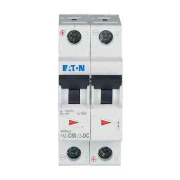 Eaton 279145 FAZ-C50/2-DC Kismegszakító, 10kA 2-pól. DC