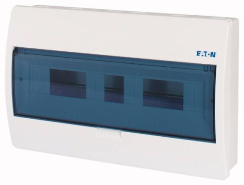 Eaton 280348 BC-O-1/18-ECO, műanyag kiselosztó 18 modul, 1 sor, átlátszó ajtóval IP40 falon kívüli