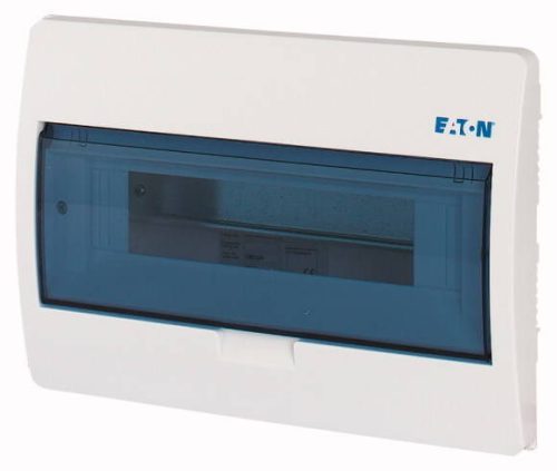 Eaton 280354 BC-U-1/12-ECO, műanyag kiselosztó 12 modul, 1 sor, átlátszó ajtóval IP40 süllyesztett