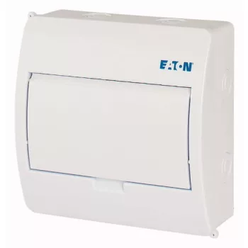   Eaton 281690 BC-O-1/8-TW-ECO, műanyag kiselosztó 8 modul, 1 sor, teli ajtóval IP40 falon kívüli