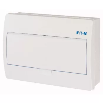   Eaton 281691 BC-O-1/12-TW-ECO, műanyag kiselosztó 12 modul, 1 sor, teli ajtóval IP40 falon kívüli
