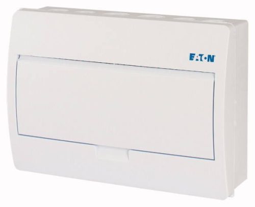 Eaton 281691 BC-O-1/12-TW-ECO, műanyag kiselosztó 12 modul, 1 sor, teli ajtóval IP40 falon kívüli