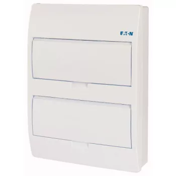   Eaton 281693 BC-O-2/24-TW-ECO, műanyag kiselosztó 24 modul, 2 sor, teli ajtóval IP40 falon kívüli