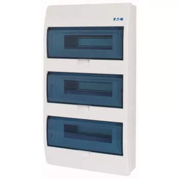   Eaton 284640 BC-O-3/36-ECO, műanyag kiselosztó 36 modul, 3 sor, átlátszó ajtóval IP40 falon kívüli