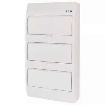   Eaton 284642 BC-O-3/36-TW-ECO, műanyag kiselosztó 36 modul, 3 sor, teli ajtóval IP40 falon kívüli