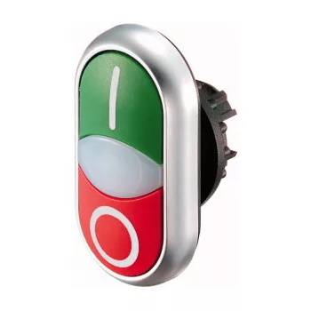   Eaton 284814 M22-DDLF-GR-X1/X0 Kettős világító nyomógomb