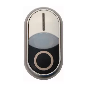   Eaton 284832 M22-DDLM-WS-X1/X0 Kettős világító nyomógomb, "0" nyomógomb kiemelve