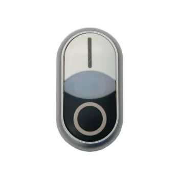   Eaton 284833 M22S-DDLM-WS-X1/X0 Kettős világító nyomógomb, "0" nyomógomb kiemelve