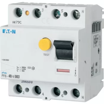   Eaton 286506 PF6-25/4/03 Áram-védőkapcsoló 6kA 4 pólus, 300mA, AC típus
