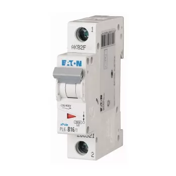 Eaton 286521 PL6-B16/1 Kismegszakító, 6kA 1 pólus