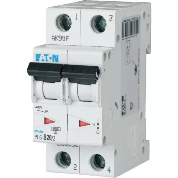 Eaton 286568 PL6-C20/2 Kismegszakító, 6kA 2 pólus