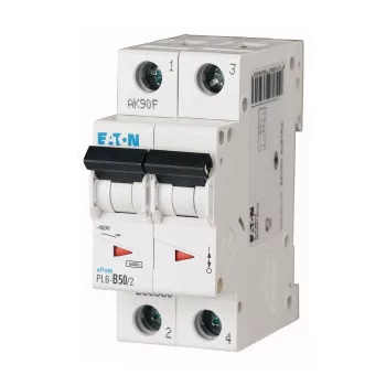 Eaton 286572 PL6-C50/2 Kismegszakító, 6kA 2 pólus