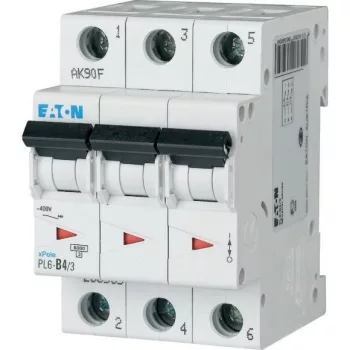 Eaton 286585 PL6-B4/3 Kismegszakító, 6kA 3 pólus