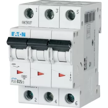 Eaton 286603 PL6-C25/3 Kismegszakító, 6kA 3 pólus