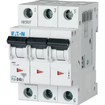 Eaton 286605 PL6-C40/3 Kismegszakító, 6kA 3 pólus
