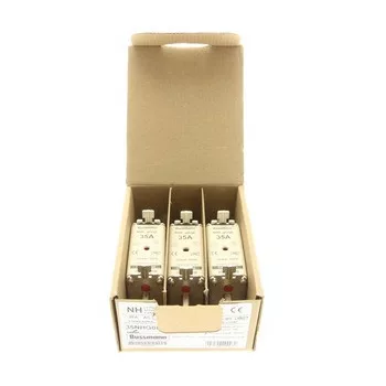   Eaton 35NHG0B NH FUSE 35A 500V GG/GL SIZE 0 NH-betét 35A, DIN 0 méret, 500V AC, gG/gL