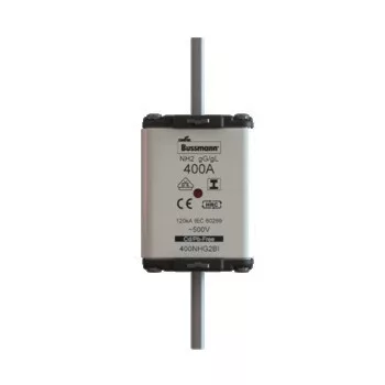   Eaton 400NHG2BI NH FUSE 400A 500V GL/GG SIZE 2 NH-betét 400A, DIN 2 méret, 500V AC, gG, szig.fül