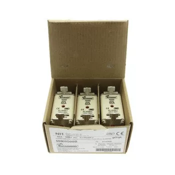   Eaton 50NHG00B NH FUSE 50A 500V GG SIZE 00 NH-betét 50A, DIN 00 méret, 500V AC, gG/gL