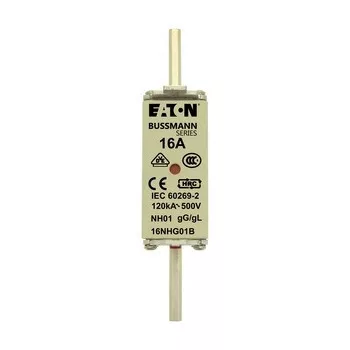   Eaton 6NHG01B NH FUSE 6A 500V GG/GL SIZE 01 NH-betét 6A, DIN 01 méret, 500V AC, gG/gL