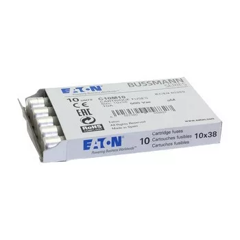   Eaton C10M10 CYLINDRICAL FUSE 10 x 38 10A AM 500V AC Hengeres betét 10x38mm, 500V AC, aM
