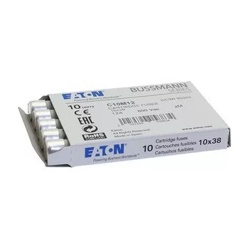   Eaton C10M12 CYLINDRICAL FUSE 10 x 38 12A AM 500V AC Hengeres betét 10x38mm, 500V AC, aM