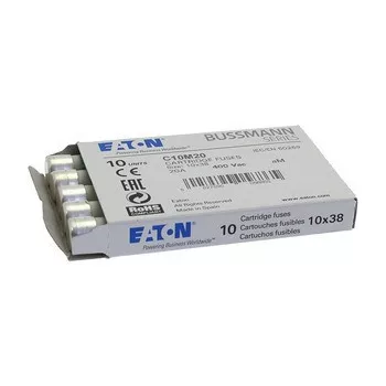   Eaton C10M20 CYLINDRICAL FUSE 10 x 38 20A AM 400V AC Hengeres betét 10x38mm, 400V AC, aM
