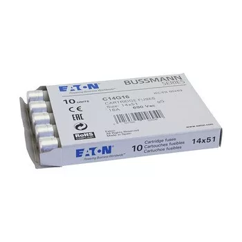   Eaton C14G16 CYLINDRICAL FUSE 14 x 51 16A gG 690V AC Hengeres betét 14x51mm, 690V AC, gG