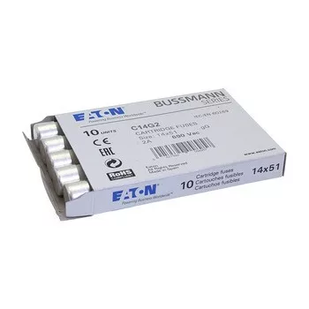   Eaton C14G2 CYLINDRICAL FUSE 14 x 51 2A GG 690V AC Hengeres betét 14x51mm, 690V AC, gG