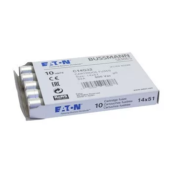   Eaton C14G32 CYLINDRICAL FUSE 14 x 51 32A GG 500V AC Hengeres betét 14x51mm, 500V AC, gG