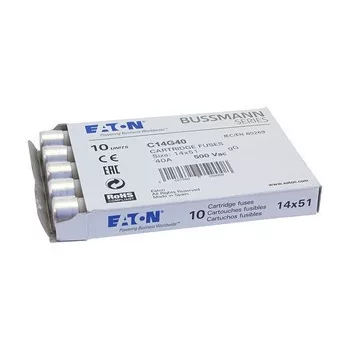   Eaton C14G40 CYLINDRICAL FUSE 14 x 51 40A GG 500V AC Hengeres betét 14x51mm, 500V AC, gG