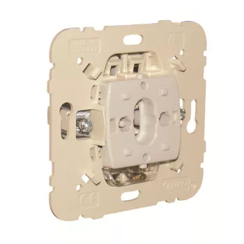   Efapel Logus90 21155 Nyomógomb betét megvilágított névjegytartóval, burkolat és keret nélkül, csavaros bekötés, süllyesztett 10A 250V