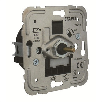 Efapel 21210 Fényerőszabályzó betét elektromos előtéttel ellátott fénycsövekhez (1-10 V), IMax - 40 mA. Halk működés