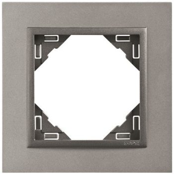   Efapel Logus90 90910 TAS 1-es keret alumínium / szürke ANIMATO (Efapel 90910 T AS)