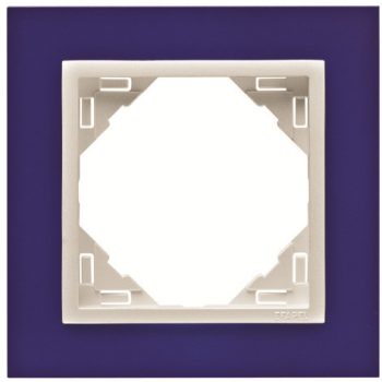   Efapel Logus90 90910 TZG 1-es keret kék / jég ANIMATO (Efapel 90910 T ZG)