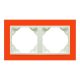 Efapel Logus90 90920 TJG 2-es keret narancs / jég, függőleges és vízszintes elhelyezéssel, ANIMATO (Efapel 90920 T JG)