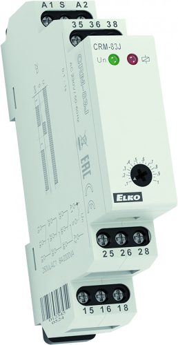Elko EP CRM-83J/UNI - ZN - 1h - 10h - Időrelé Egyfunkciós időrelé (elengedés-késleltető funkcióval), 1h - 10h, 3x váltóérintkezővel, AC/DC 12 - 240 V (AC 50 - 60 Hz) (1991)
