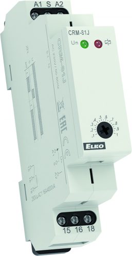 Elko EP CRM-81J/230V - BL Egyfunkciós időrelé (ütemadó 1:1 arányú kitöltéssel), 0,1 - 1s, 1x váltóérintkezővel, AC 230 V (2380)