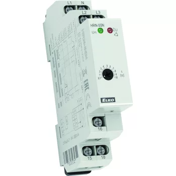   Elko EP HRN-55N Fázissorrend és fázis-kiesés figyelő relé 3-fázisú hálózatokhoz, "nulla" bekötéssel - a "NULLA" potenciált is figyeli (3723)