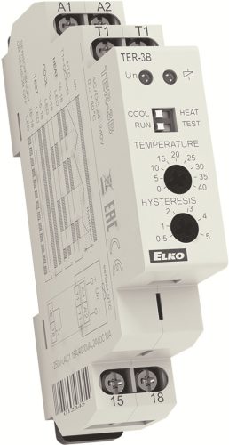 Elko EP TER-3B - Termosztát, 0.. +40 C, állítható hiszterézis ( 3840 )