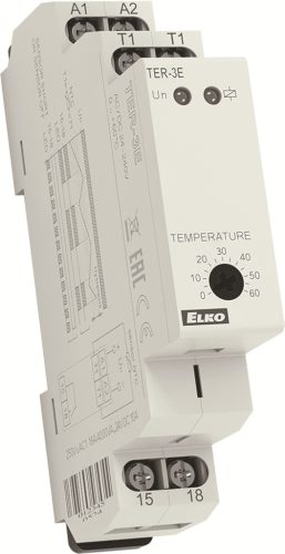 Elko EP TER-3E - Termosztát, 0.. +60 C, fix hiszterézis ( 3843 )