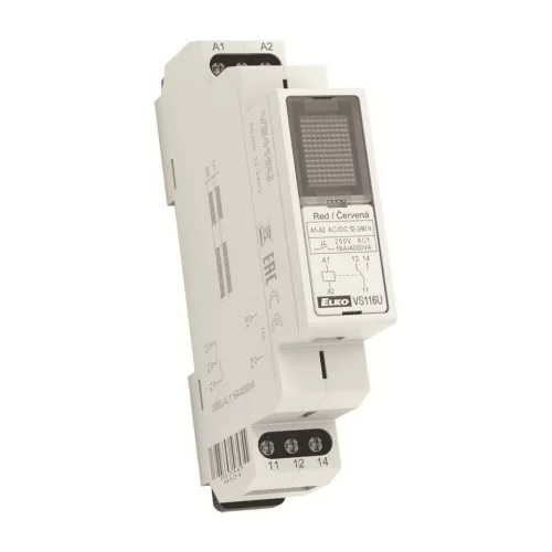 Elko EP VS116U - kék - Segédrelé, 1x CO, 16 A, AC/DC 12 - 240 V ( 3847 )