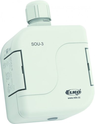 ELKO EP SOU-3/230V Alkony- és fénykapcsoló IP65 védettséggel, beépített fényérzékelővel, 1x 12 A/AC1 váltóérintkezővel, 230 VAC (4056)
