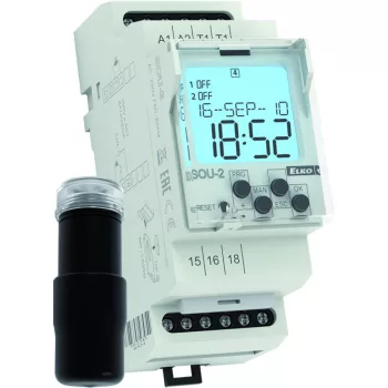   ELKO EP SOU-2/230V Alkonykapcsoló digitális kapcsolóórával, érzékelővel 1x 16 A/AC1 váltóérintkezővel, 230 VAC (4835)