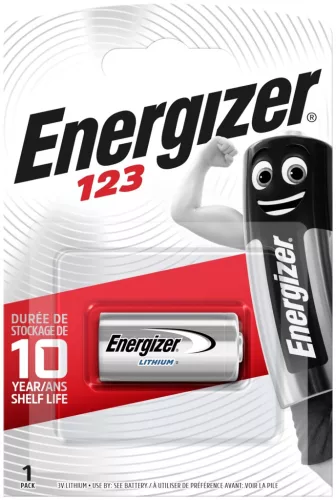 Energizer EFCR123A CR123A lítium fotóelem – nagy teljesítményű, hosszú élettartamú 3V kameraakku ( EFCR123A )