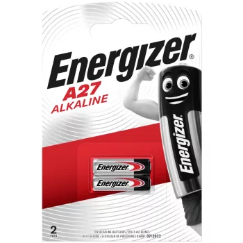   Energizer ER27AB2 A27 12V riasztóelem – nagy teljesítményű, megbízható alkáli elem távirányítókhoz, kapunyitókhoz és biztonságtechnikai eszközökhöz ( 2db/csomag ) ( ER27AB2 )