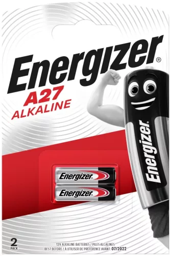 Energizer ER27AB2 A27 12V riasztóelem – nagy teljesítményű, megbízható alkáli elem távirányítókhoz, kapunyitókhoz és biztonságtechnikai eszközökhöz ( 2db/csomag ) ( ER27AB2 )