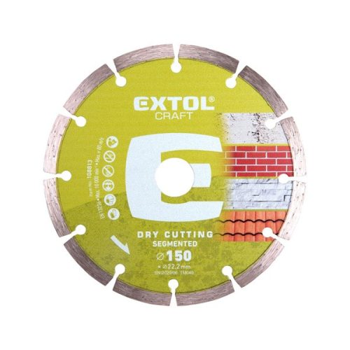 EXTOL CRAFT 108612 gyémántvágó szegmenses; 125×22,2mm, max.12.250 ford/perc ( 108612 )