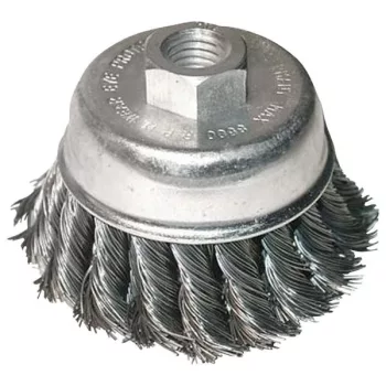   EXTOL CRAFT 17009 drótcsiszoló fazékkefe  sodort szálú ; sarokcsiszolóhoz, M14×2 két soros, 80mm, max. 12500 ford/perc ( 17009 )