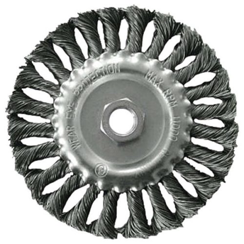 EXTOL CRAFT 17024 drótcsiszoló körkefe  sodort, M14×2 sarokcsiszolóra; 100mm, ford.: 11000/perc ( 17024 )
